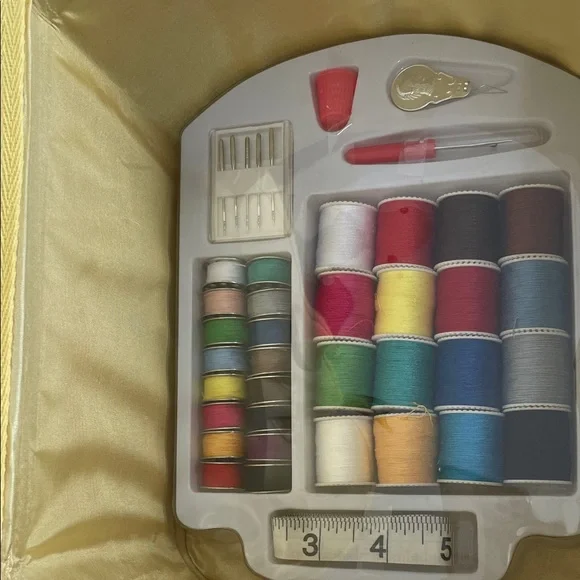 Colorful Woven Sewing Basket - Picture 9 of 10